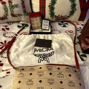 MCM authentic crossbody visetos original/w matching wallet colors not available